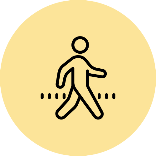 Yellow movement icon